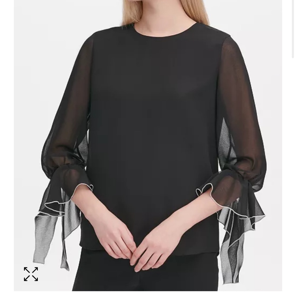 Calvin Klein Black Blouse size XS
